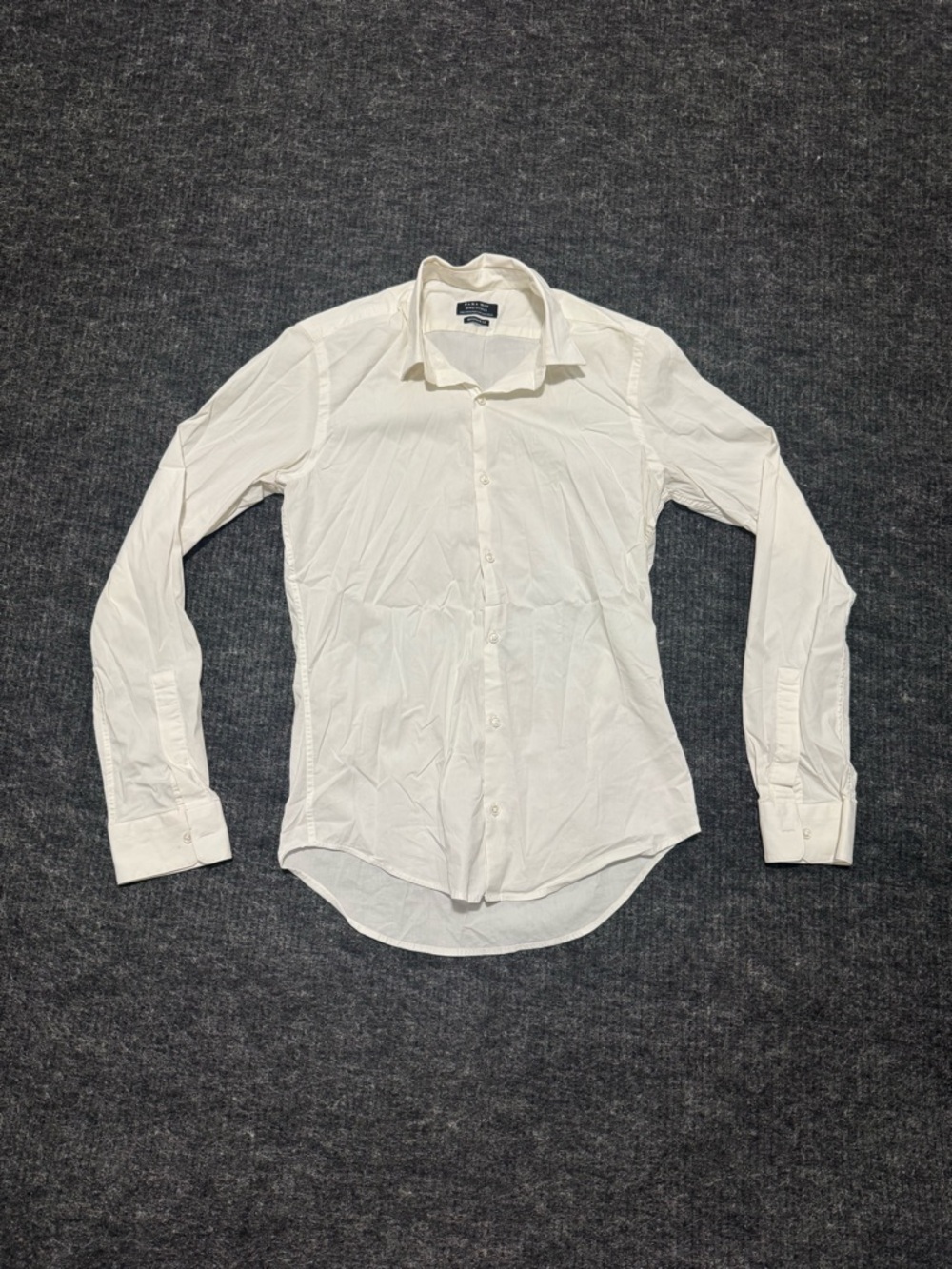 Zara Men's Slim Fit White Dress Shirt